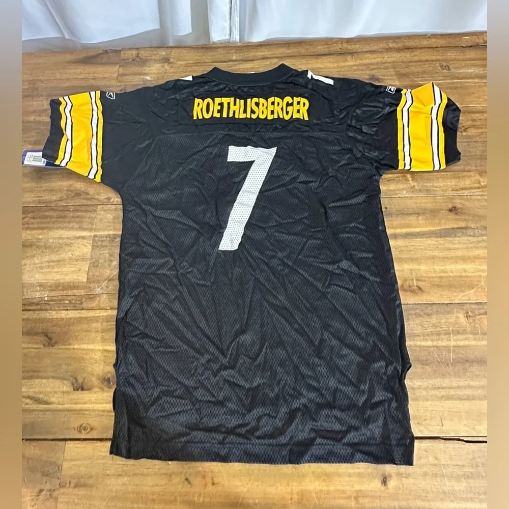 NWT Authentic Reebok Ben Roethlisberger Steelers Jersey Youth XL | SKU 0357